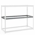 Global Industrial Additional Shelf, Double Rivet, No Deck, 48inW x 36inD, Gray 502401